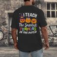 I Teach The Smartest Pumpkins The Patch Teacher Fall Season For Men Women Kids Men's Back Print T-Shirt, funny design I Teach The Smartest Pumpkins The Patch Teacher Fall Season For Men Women Kids Men's Back Print T-Shirt, funny design
