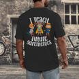 I Teach Superheroes Cute Back To School Teacher Men's Back Print T-Shirt, funny design I Teach Superheroes Cute Back To School Teacher Men's Back Print T-Shirt, funny design