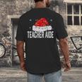 Teacher Aide Christmas Women Family Matching Group Xmas Men's Back Print T-Shirt, funny design