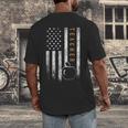 Teacher American Flag Teacher's Day Teaching Men's Back Print T-Shirt, funny design