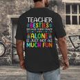 Teacher Besties Because Going Crazy Alone Is Not Fun Men's Back Print T-Shirt, funny design Teacher Besties Because Going Crazy Alone Is Not Fun Men's Back Print T-Shirt, funny design