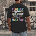 Teacher Besties Matching Teacher Besties Men's Back Print T-Shirt, funny design