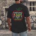 Teacher Celebrating 30 Years Of Teaching Students School Men's Back Print T-Shirt, funny design