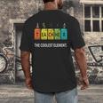 Teacher The Coolest Element Chemistry Periodic Table Science Men's Back Print T-Shirt, funny design