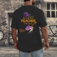 This Is My Teacher Costume Halloween Family Matching Group Men's Back Print T-Shirt, funny design