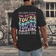 Teacher Dear Students Behind Me 1st Day Of School On Back Men's Back Print T-Shirt, funny design Teacher Dear Students Behind Me 1st Day Of School On Back Men's Back Print T-Shirt, funny design