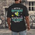 Teacher We All Different But In This Class We Swim Together Men's Back Print T-Shirt, funny design Teacher We All Different But In This Class We Swim Together Men's Back Print T-Shirt, funny design