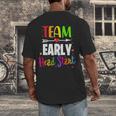 Teacher Early Childhood Education Preschool Head Start Crew Men's Back Print T-Shirt, funny design