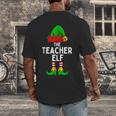Teacher Elf Matching Family Christmas Women Men Men's Back Print T-Shirt, funny design Teacher Elf Matching Family Christmas Women Men Men's Back Print T-Shirt, funny design