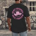 In My Teacher Era Yeehaw Pink Teacher Western Cowgirl Men's Back Print T-Shirt, funny design