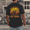 Teacher Halloween All English Teachers Love Brains Men's Back Print T-Shirt, funny design