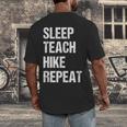 Teacher Hiking Shirt Teaching Hiker T Shirt Men's Back Print T-Shirt, funny design