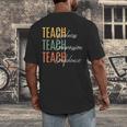 Teacher Kindness Compassion Confidence Teaching Men's Back Print T-Shirt, funny design Teacher Kindness Compassion Confidence Teaching Men's Back Print T-Shirt, funny design