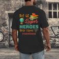 Teacher Not All Superheroes Wear Capes Teacher Squad Men's Back Print T-Shirt, funny design