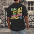 Teacher Overuse 67 Teacher Men's Back Print T-Shirt, funny design