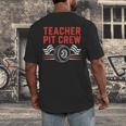 Teacher Pit Crew Race Car Driver Costume Men Women Kids Men's Back Print T-Shirt, funny design