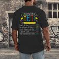 Teacher Power Of Yet Cant Do This Inspirational Women Men Men's Back Print T-Shirt, funny design