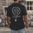 This Teacher Prays For Her Students Catholic Rosary Men's Back Print T-Shirt, funny design This Teacher Prays For Her Students Catholic Rosary Men's Back Print T-Shirt, funny design