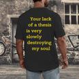 Teacher Or Professor Essay Thesis Writing Joke For Men Women Men's Back Print T-Shirt, funny design Teacher Or Professor Essay Thesis Writing Joke For Men Women Men's Back Print T-Shirt, funny design