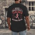 Teacher Who Runs Half Marathon Runner Running Lover Graphic Men's Back Print T-Shirt, funny design Teacher Who Runs Half Marathon Runner Running Lover Graphic Men's Back Print T-Shirt, funny design