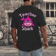 Teacher Shark Female Teacher Men's Back Print T-Shirt, funny design Teacher Shark Female Teacher Men's Back Print T-Shirt, funny design