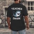 Teacher Shark Teaching Back To School Kindergarten Men's Back Print T-Shirt, funny design Teacher Shark Teaching Back To School Kindergarten Men's Back Print T-Shirt, funny design