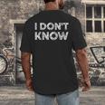 Teacher Shirts I Don't Know Idea For Teachers & Workers Adults - Small Short Sleeve Men's Back Print T-Shirt, funny design Teacher Shirts I Don't Know Idea For Teachers & Workers Adults - Small Short Sleeve Men's Back Print T-Shirt, funny design