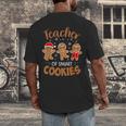 Teacher Of Smart Cookies Gingerbread Christmas Teacher Cute Men Women Kids Men's Back Print T-Shirt, funny design Teacher Of Smart Cookies Gingerbread Christmas Teacher Cute Men Women Kids Men's Back Print T-Shirt, funny design