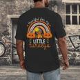 Teacher Thanksgiving Shirt Thankful For My Little Turkeys Men's Back Print T-Shirt, funny design Teacher Thanksgiving Shirt Thankful For My Little Turkeys Men's Back Print T-Shirt, funny design