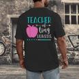 Teacher Of Tiny Humans Preschool Pre K Kindergarten Teacher Men's Back Print T-Shirt, funny design