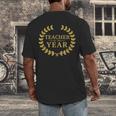 Teacher Of The Year Greatest Ever Award Day Men's Back Print T-Shirt, funny design Teacher Of The Year Greatest Ever Award Day Men's Back Print T-Shirt, funny design