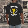 Teacher Of The Year For Men Women Men's Back Print T-Shirt, funny design Teacher Of The Year For Men Women Men's Back Print T-Shirt, funny design
