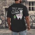 Teachers Testing Day Test Day No Prob Llama Teacher Men's Back Print T-Shirt, funny design Teachers Testing Day Test Day No Prob Llama Teacher Men's Back Print T-Shirt, funny design