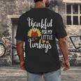 Teachers Thanksgiving Thankful For My Little Turkeys Men's Back Print T-Shirt, funny design Teachers Thanksgiving Thankful For My Little Turkeys Men's Back Print T-Shirt, funny design