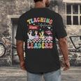 Teaching Future Leaders Groovy Teacher Back To School Men's Back Print T-Shirt, funny design