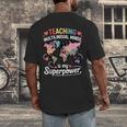 Teaching Multilingual Minds Learners English ESL Teacher Men's Back Print T-Shirt, funny design Teaching Multilingual Minds Learners English ESL Teacher Men's Back Print T-Shirt, funny design