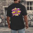 Teaching Is My Superpower Retro Comic Super Teacher Men's Back Print T-Shirt, funny design Teaching Is My Superpower Retro Comic Super Teacher Men's Back Print T-Shirt, funny design