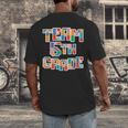 Team 5th Grade Building Blocks Bricks Theme Teacher Team For Men Women Kids Men's Back Print T-Shirt, funny design Team 5th Grade Building Blocks Bricks Theme Teacher Team For Men Women Kids Men's Back Print T-Shirt, funny design