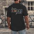 Team First Grade Back To School 1st Grade Teacher Kids Cute Men's Back Print T-Shirt, funny design