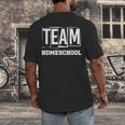 Team Homeschool Homeschooler Homeschooling Teacher Mom Kids Men's Back Print T-Shirt, funny design