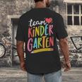 Team Kindergarten Teacher Student Back To School Men's Back Print T-Shirt, funny design
