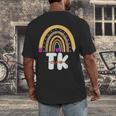 Team TK Transitional Kindergaten TK Crew Squad Teacher Kids Men's Back Print T-Shirt, funny design