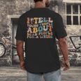 I Tell Young People About Dead People Groovy History Teacher Men's Back Print T-Shirt, funny design I Tell Young People About Dead People Groovy History Teacher Men's Back Print T-Shirt, funny design