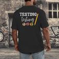 Testing Testing 123 Cute Math Teacher Student Test Day Men Women Girls Kids Men's Back Print T-Shirt, funny design Testing Testing 123 Cute Math Teacher Student Test Day Men Women Girls Kids Men's Back Print T-Shirt, funny design