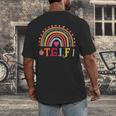 TGIF Teacher Appreciation Alphabet Thank God It's Friday For Men Women Girls Kids Men's Back Print T-Shirt, funny design
