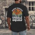 Thanksgiving Dance Teacher Gobble Squad Turkey Men's Back Print T-Shirt, funny design Thanksgiving Dance Teacher Gobble Squad Turkey Men's Back Print T-Shirt, funny design