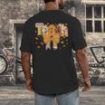 Thanksgiving Teacher Pencil Bow One Thankful Teacher Fall Men's Back Print T-Shirt, funny design Thanksgiving Teacher Pencil Bow One Thankful Teacher Fall Men's Back Print T-Shirt, funny design
