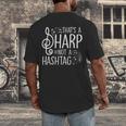 That's a Sharp Not a Hashtag Music Teacher Musicians Men's Back Print T-Shirt, funny design That's a Sharp Not a Hashtag Music Teacher Musicians Men's Back Print T-Shirt, funny design