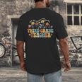 Third 3rd Grade Teacher Appreciation Teaching Wildflowers Men's Back Print T-Shirt, funny design Third 3rd Grade Teacher Appreciation Teaching Wildflowers Men's Back Print T-Shirt, funny design