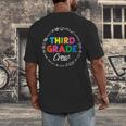 Third Grade Crew First Day Of School 3rd Grade Teacher Men's Back Print T-Shirt, funny design